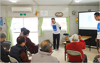 土井龍雄先生の講演の様子